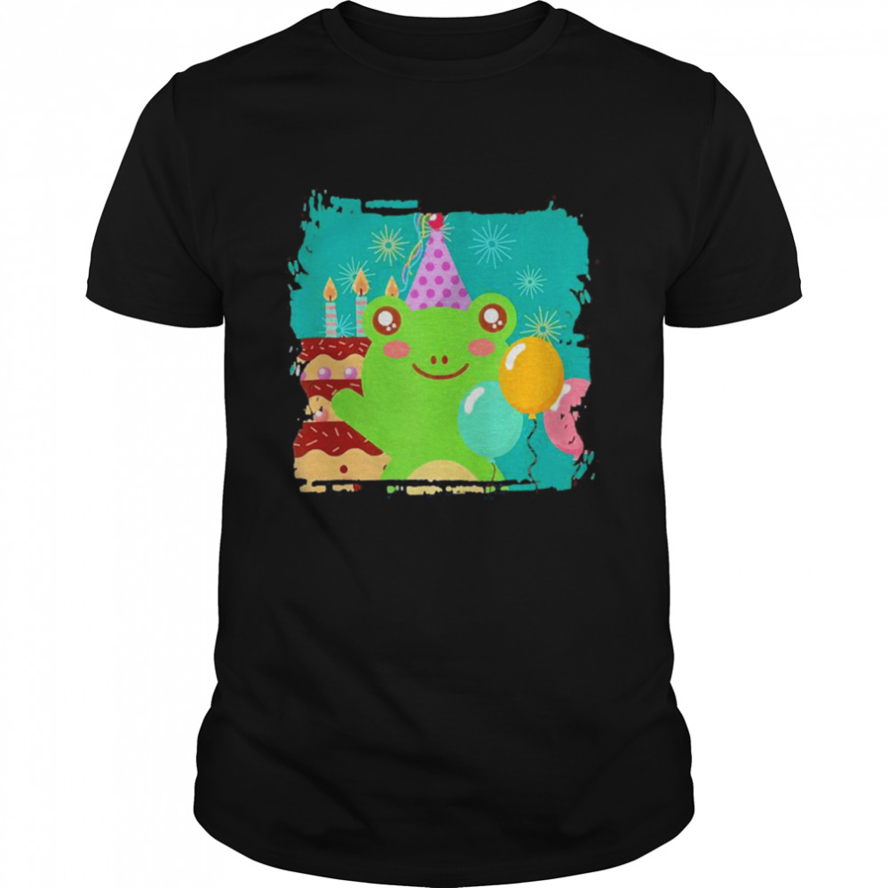 Reptile Frog Birthday Party Theme Shirt