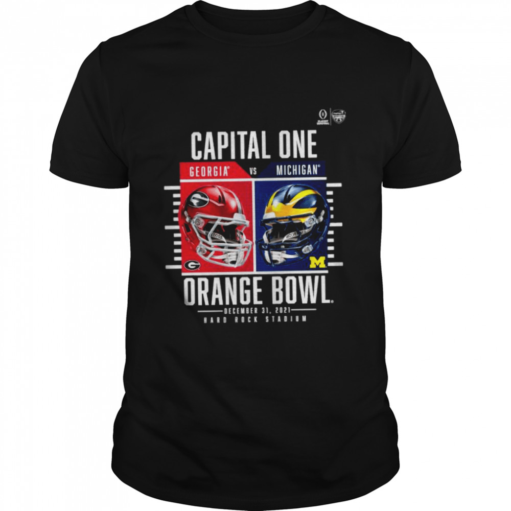 2021 Orange Bowl Gear Georgia Bulldogs vs Michigan Wolverines Champions shirt