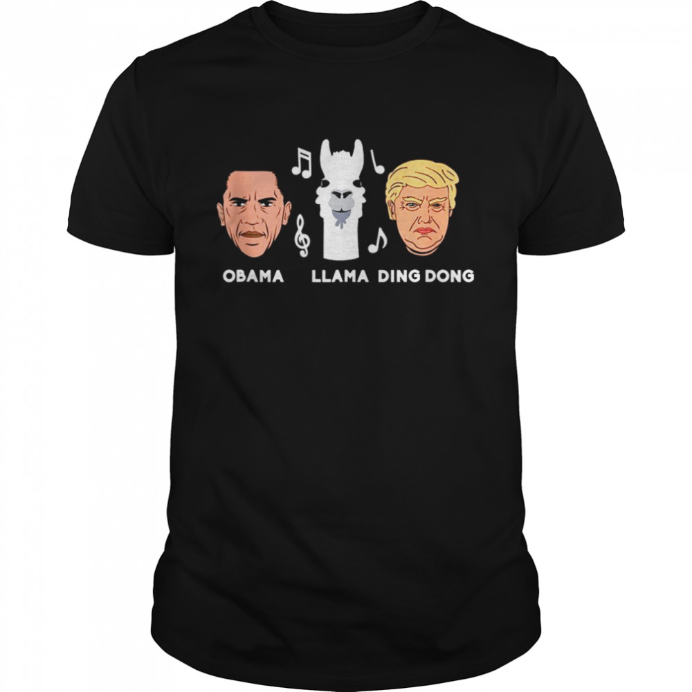 Anti Trump Obama Llama Ding Dong Impeach Democrat Shirt