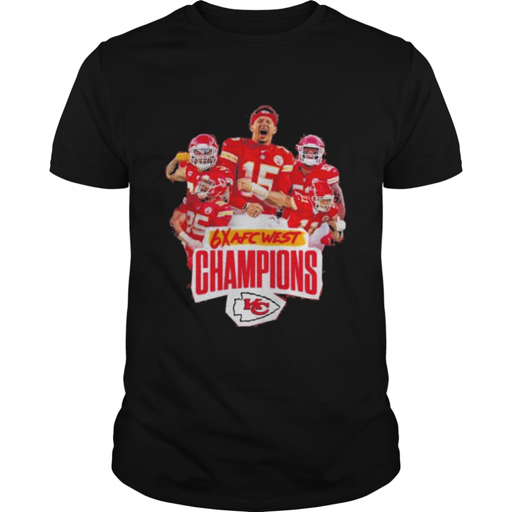 Kansas City Chiefs become the first team in AFC West history to win the division 6 times in a row shirt