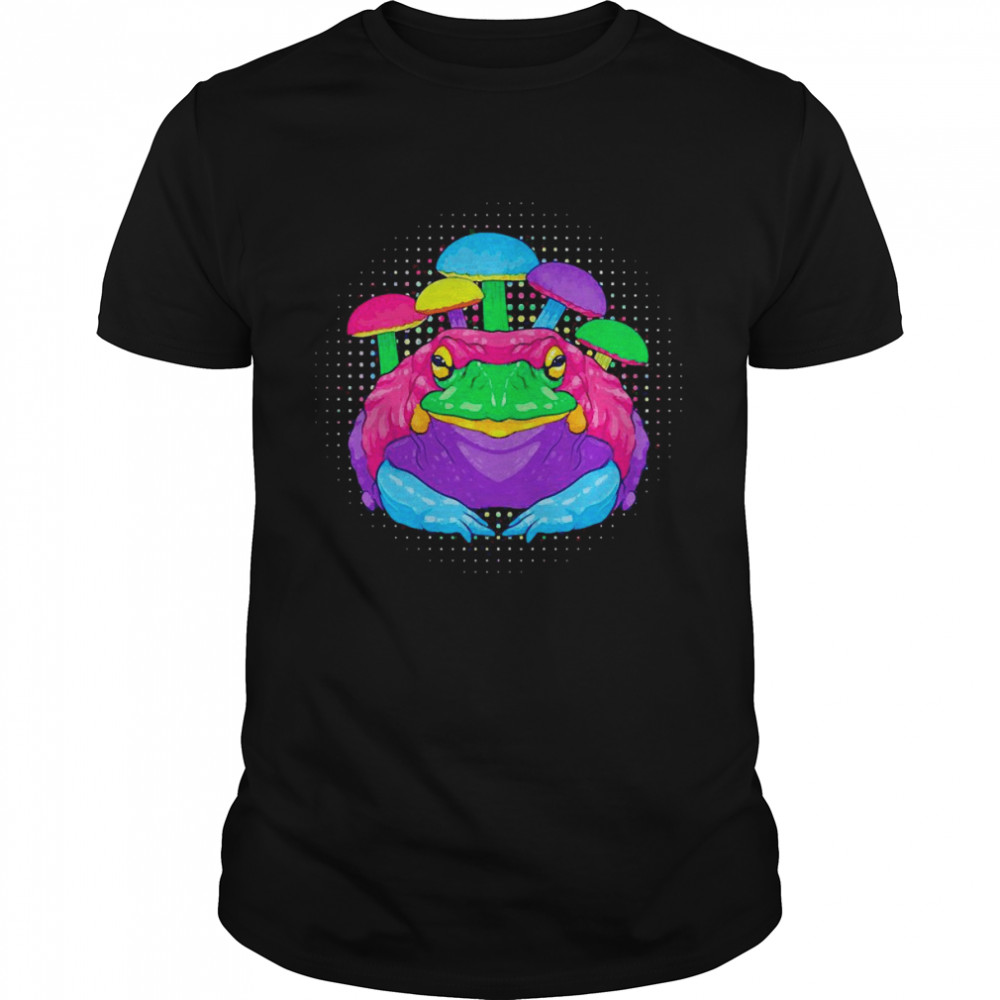 Psychedelic Frog Sonoran Desert Toad Trippy Alvarius Frog Shirt