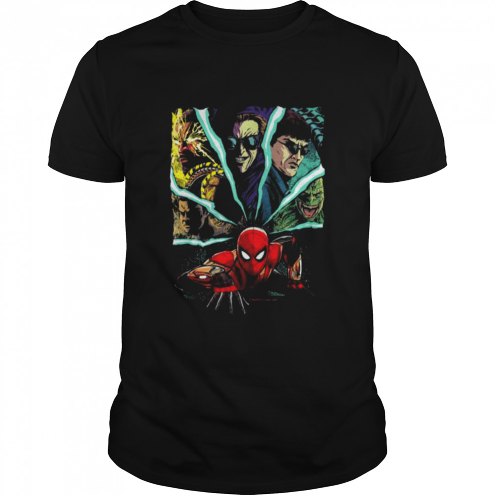 Spider-man no way home spider-man and foes shirt