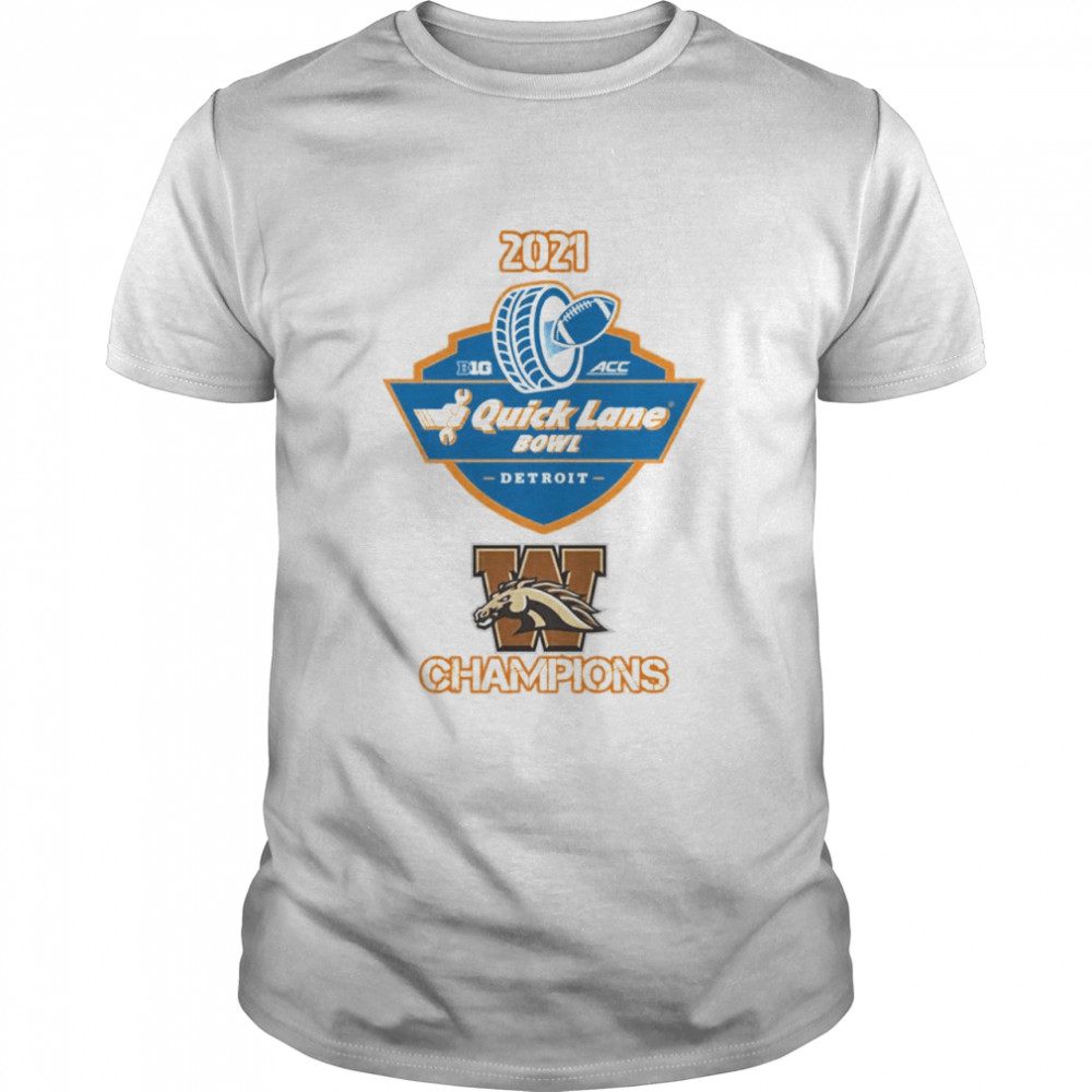 WMU 2021 Quick Lane Bowl Champions Gear shirt