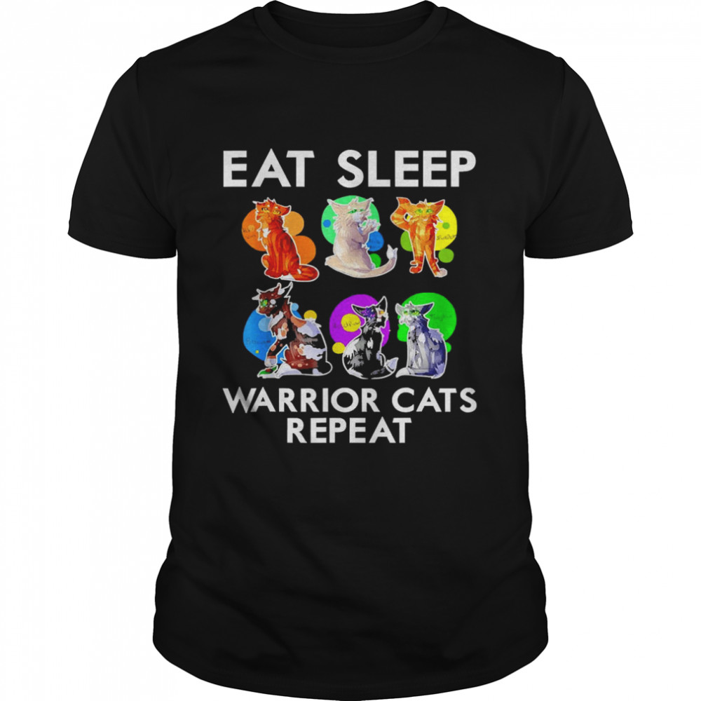 Eat Sleep Warrior Cats Repeat Shirt