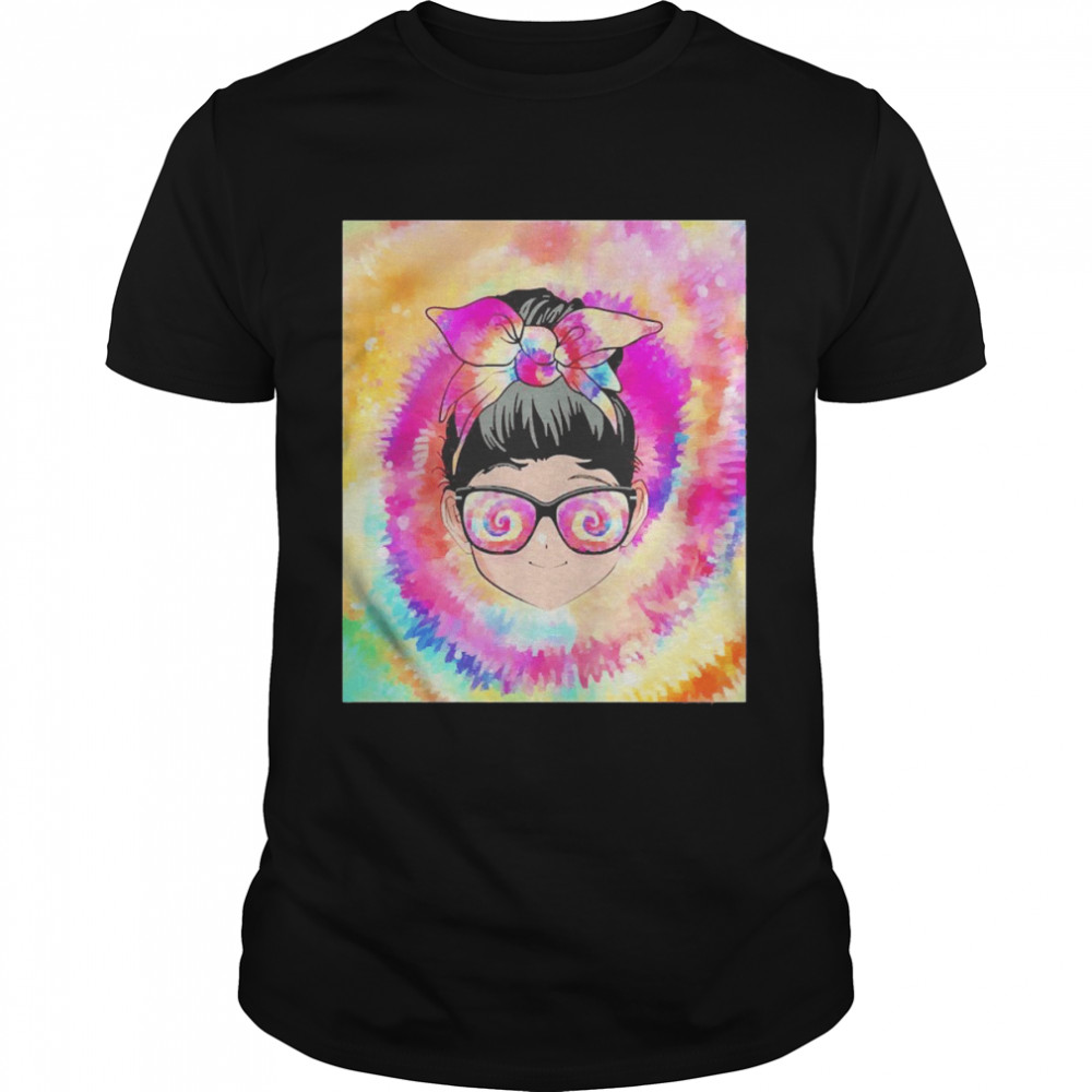 Granola Girl Aesthetic Anime Girl Tie Dye Sonnenbrille Shirt