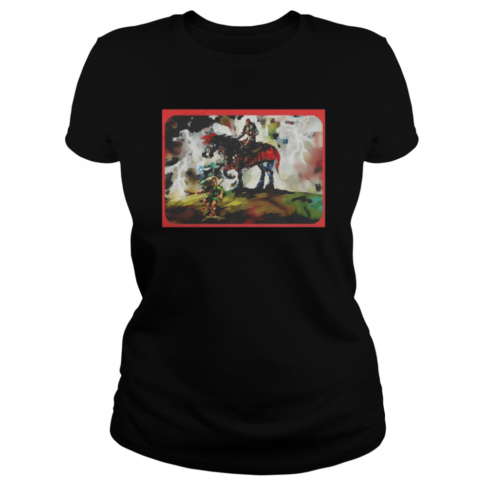 horse Link And Ganondorf Ocarina of Time  Classic Women's T-shirt