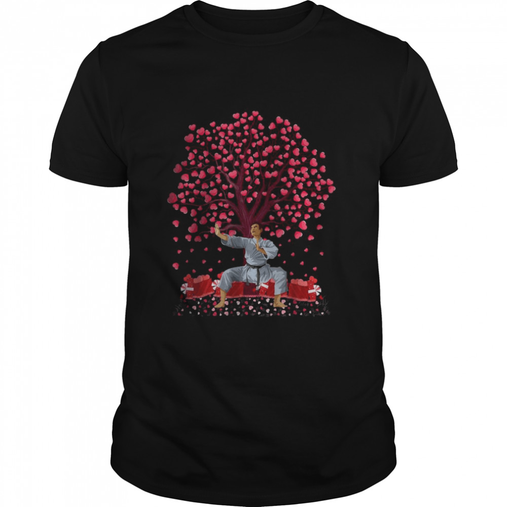 Karate Martial Arts Lover Funny Karate Valentine’s Day T-Shirt