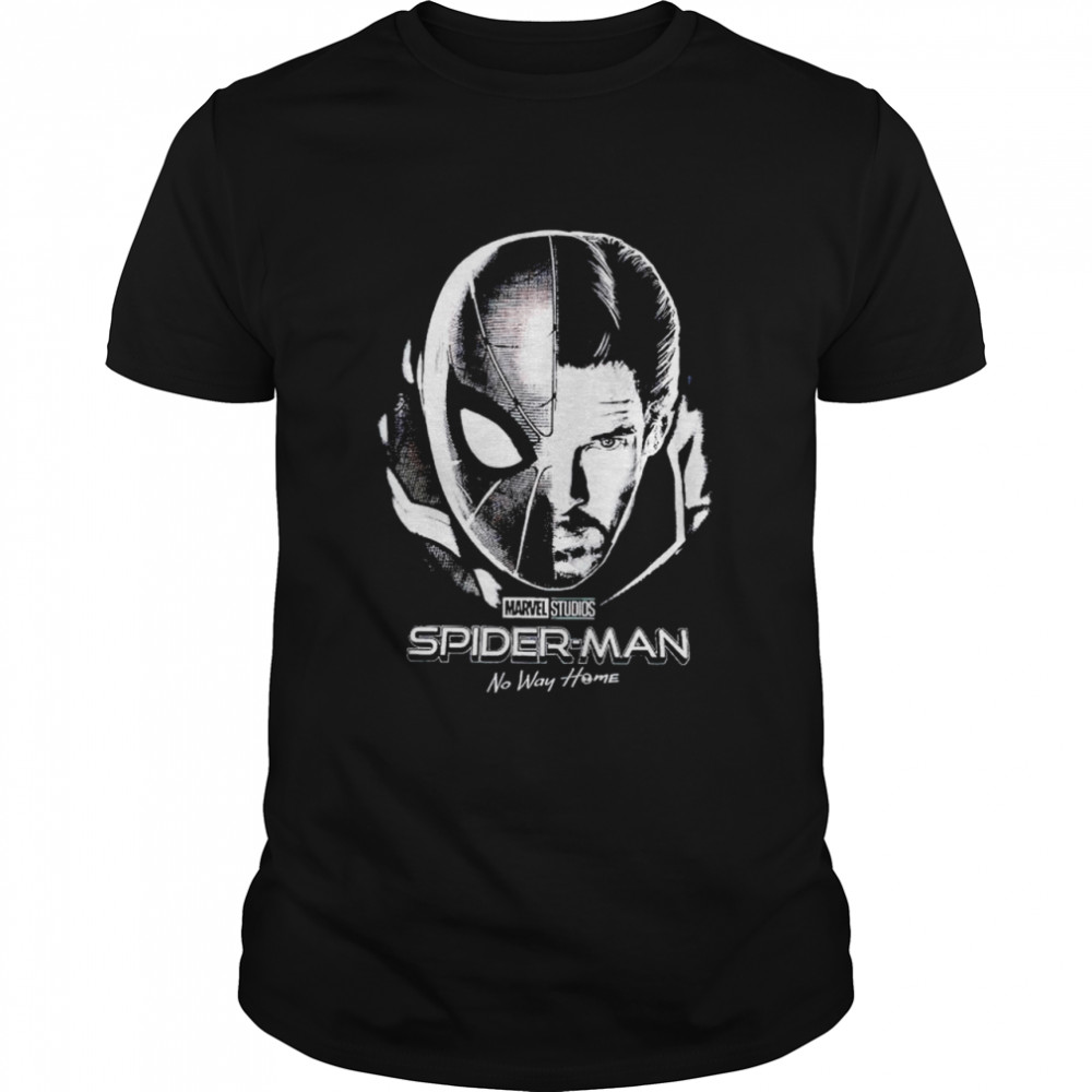 Spider Man and Doctor Strange face shirt Classic Men's T-shirt