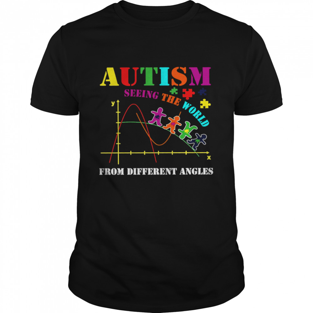 Autism Seeing The World From Different Angels Shirt