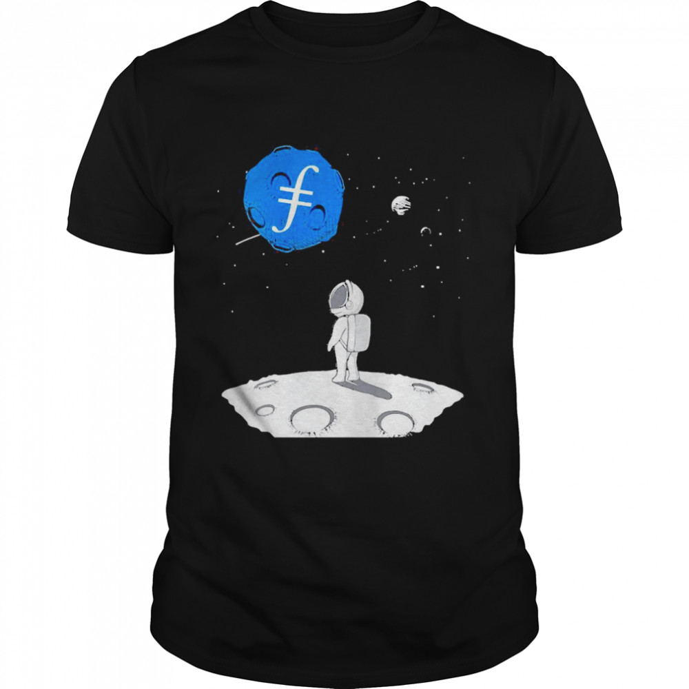 Cryptocurrency Talk Fun Filecoin Moon In The Universe Shirt