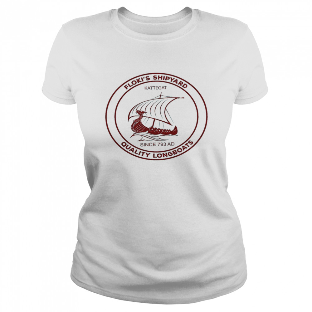 Floki’s shipyard kattegat since 793 ad quality longboats shirt Classic Women's T-shirt