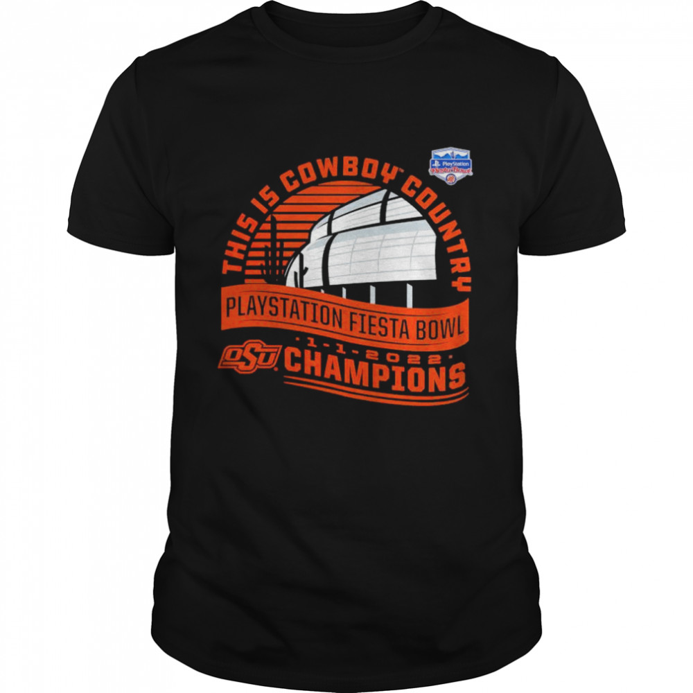 oklahoma State Cowboys 2022 Fiesta Bowl Champions Captain shirt