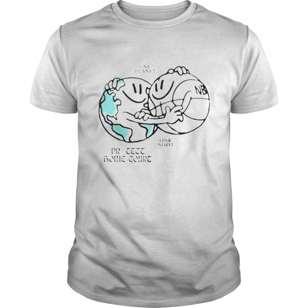 One planet one shot protect home court shirt