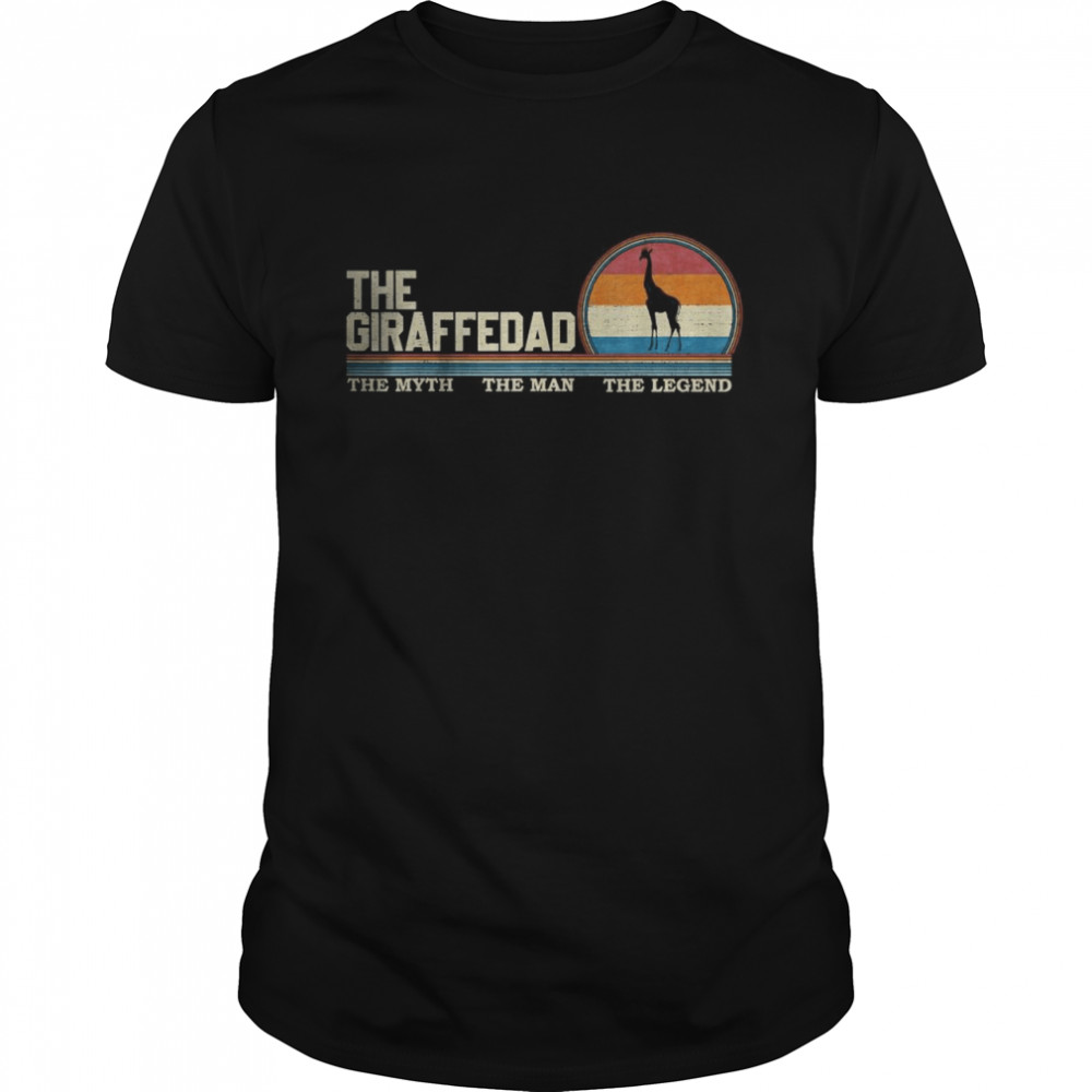 Retro The GiraffeDad The Myth The Man The Legend T-Shirt