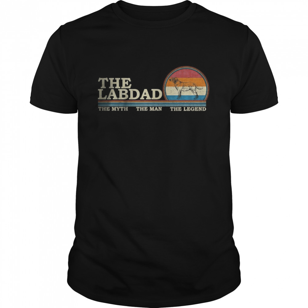 Retro The LabDad The Myth The Man The Legend T-Shirt