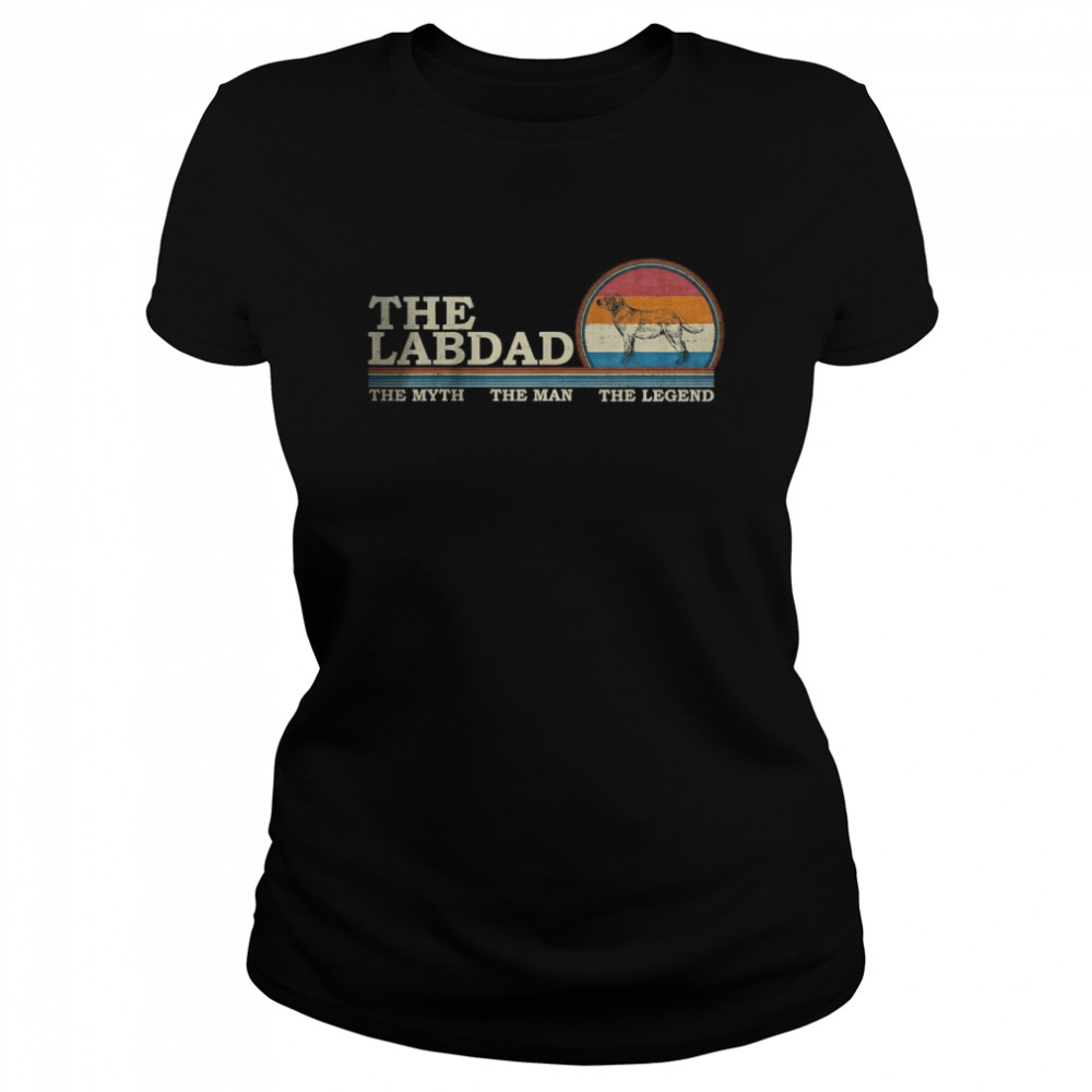 Retro The LabDad The Myth The Man The Legend T- Classic Women's T-shirt
