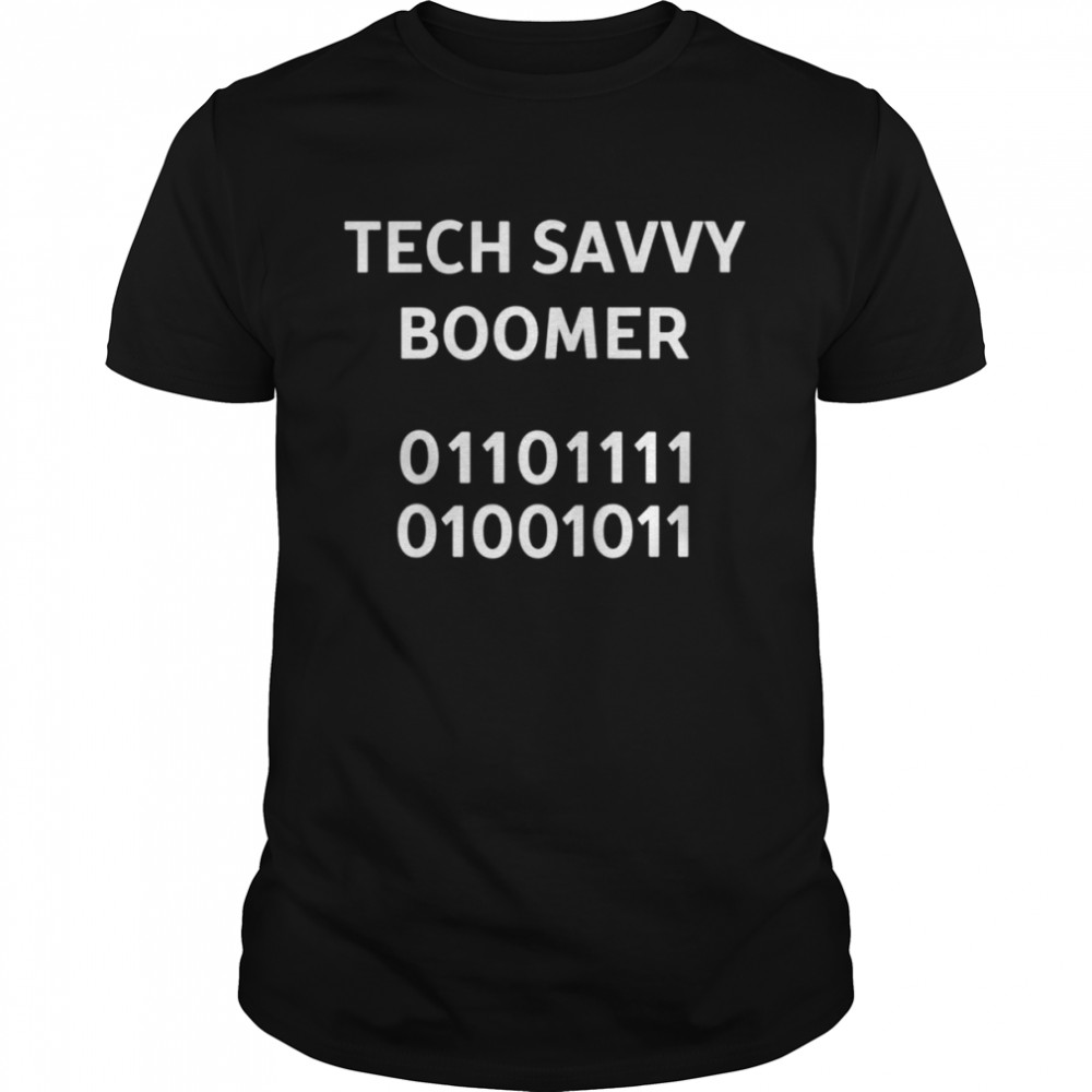 Tech Savvy Boomer OK in Binary Shirt