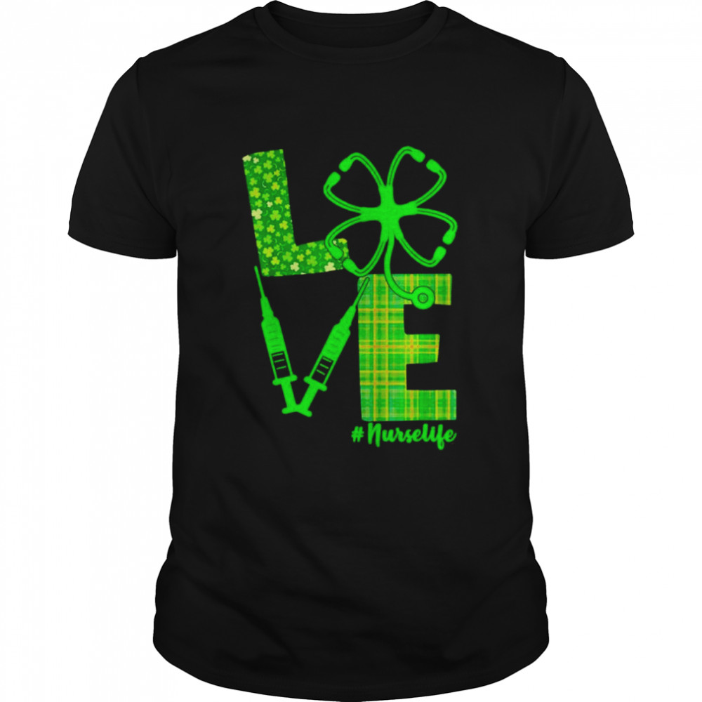 Vaccine Nurse St Patricks Love shirt