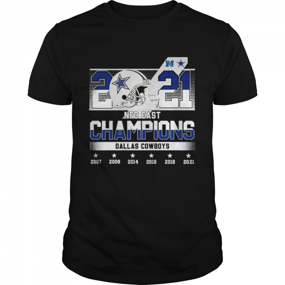 2021 Nfc East Champions Dallas Cowboys 2007 2021 Shirt