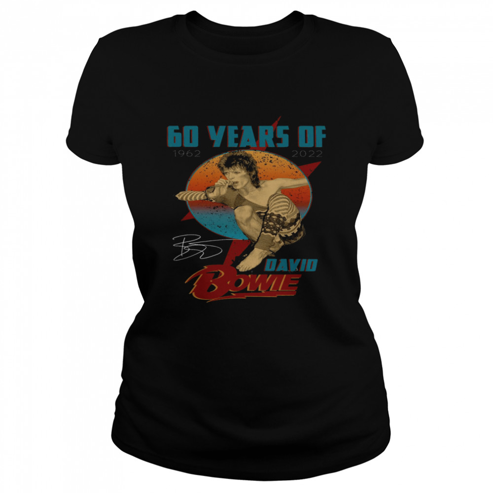 60 Years Of 1962 2022 David Bowie  Classic Women's T-shirt