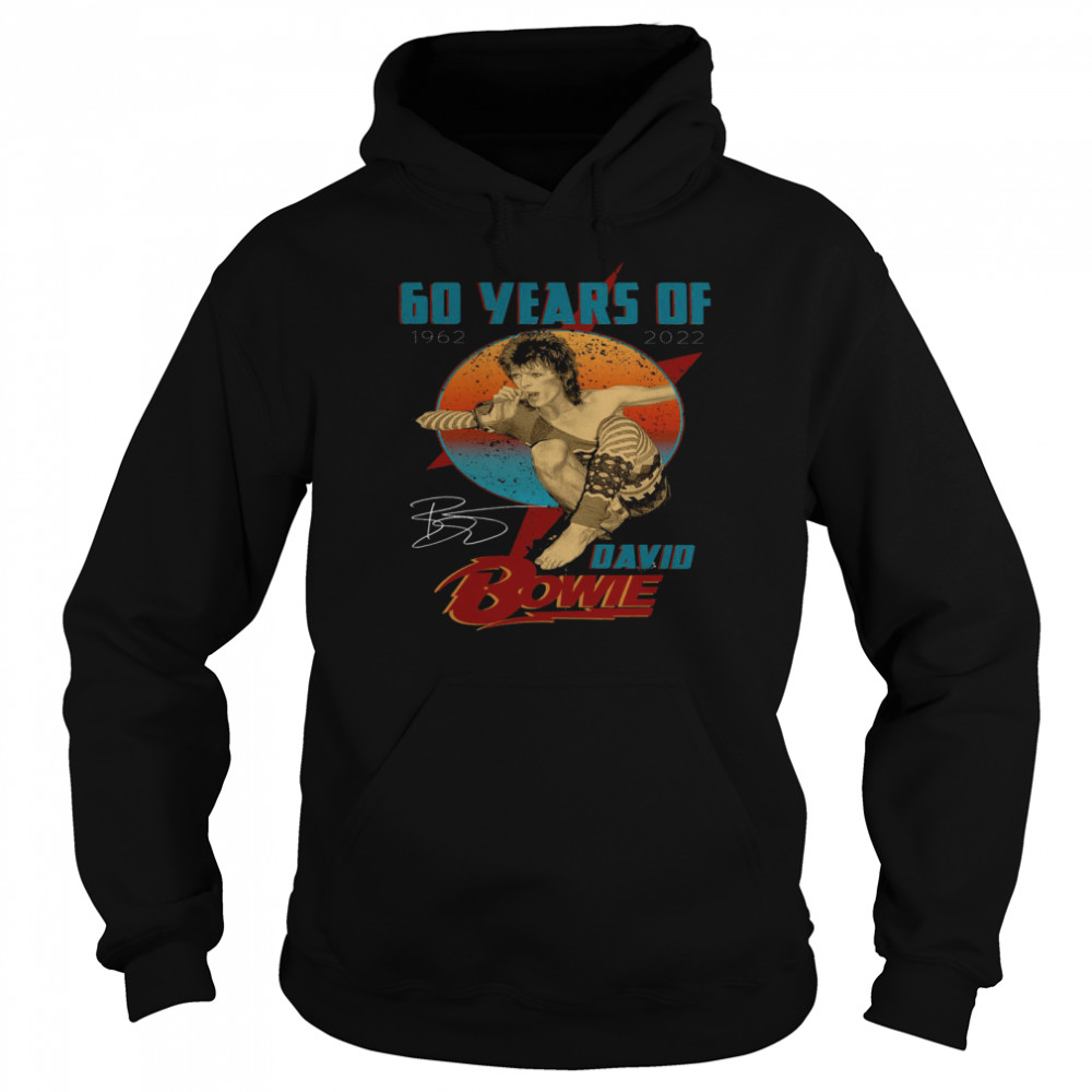 60 Years Of 1962 2022 David Bowie  Unisex Hoodie