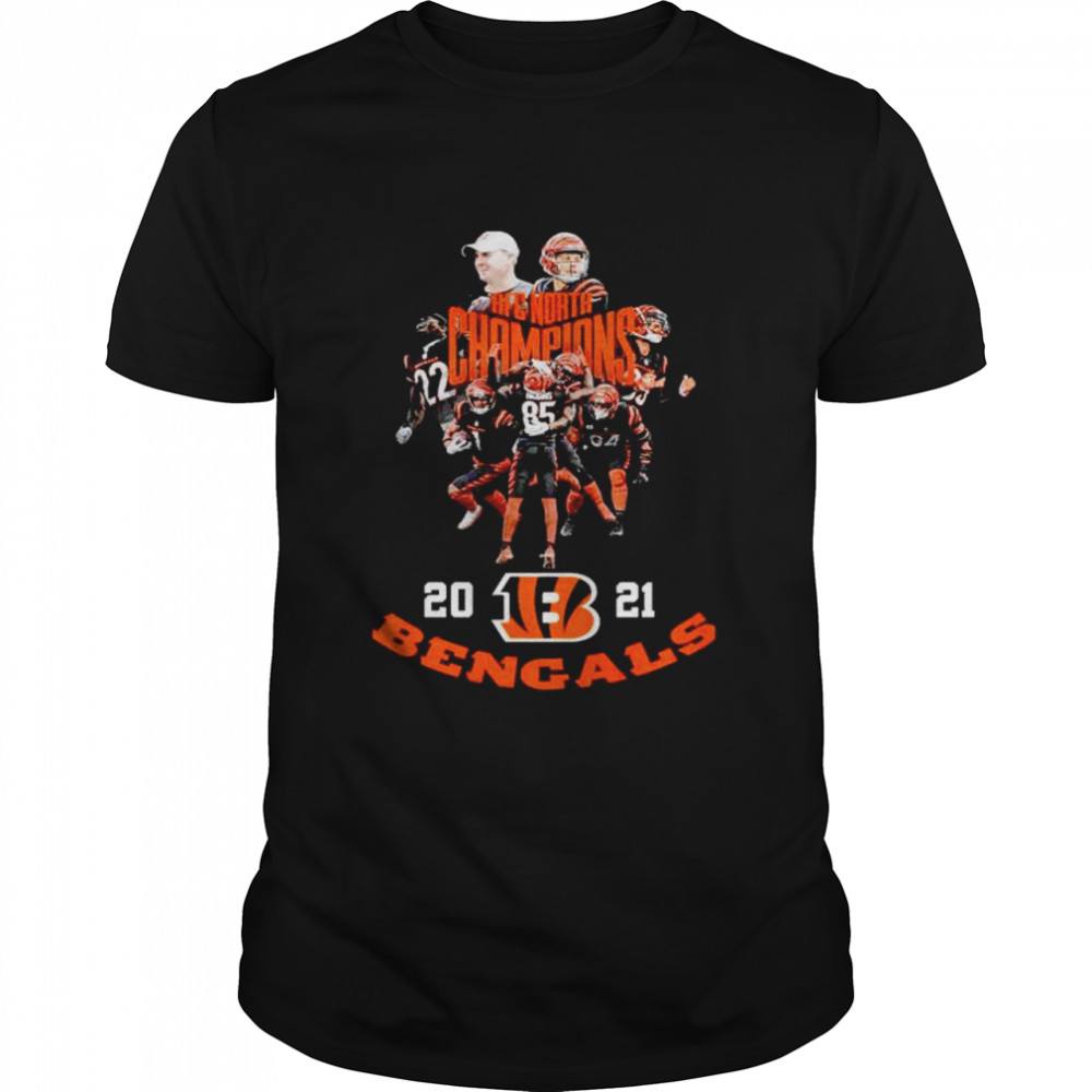 aFC north 2021 Cincinnati Bengals champions shirt