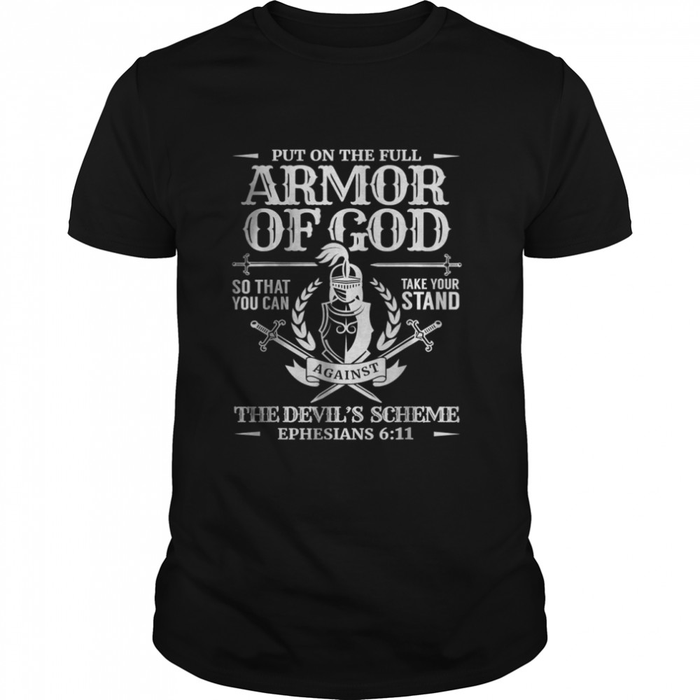 Armor of God Christian Bible Verse Religious T-Shirt