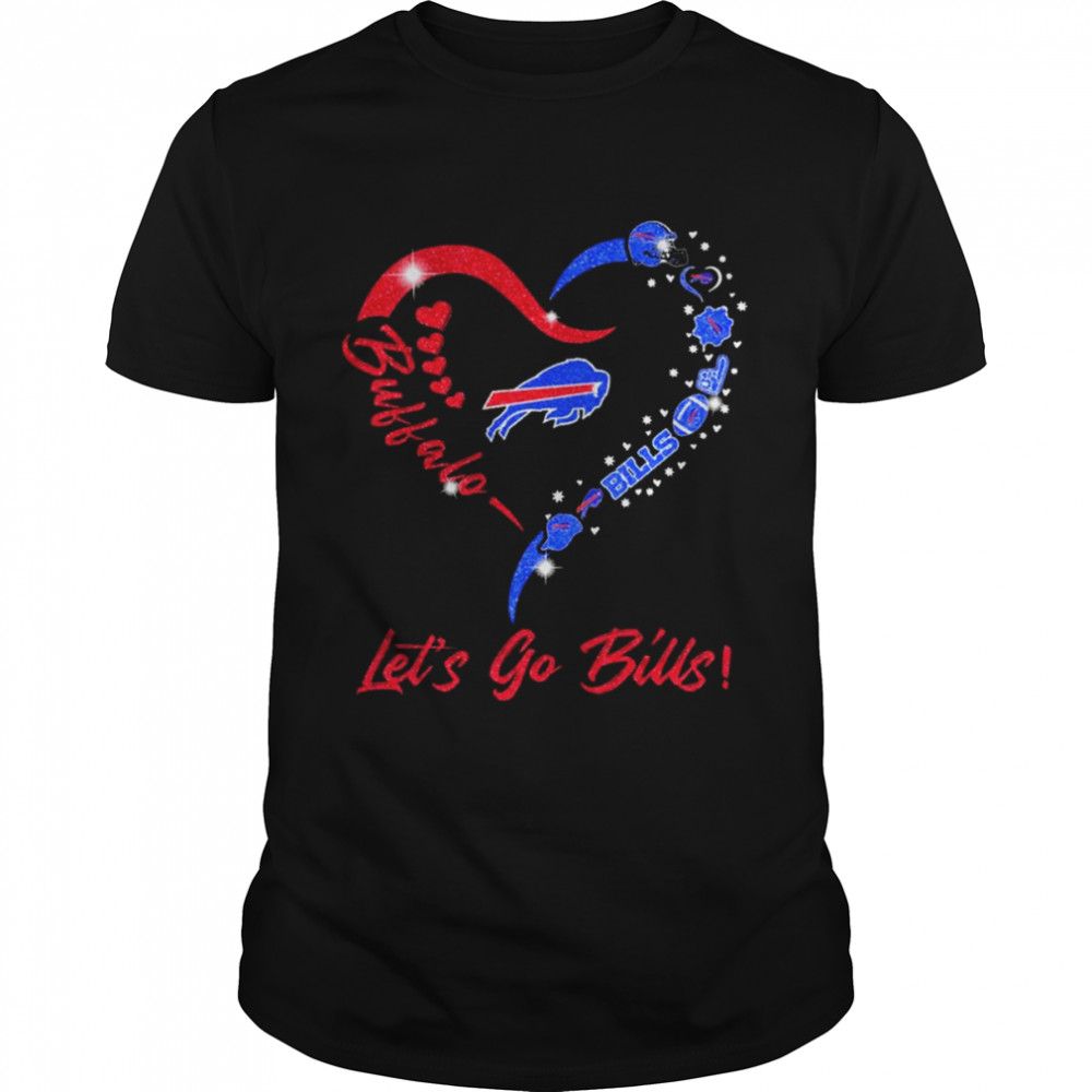 Buffalo Bills logo heart Let’s go Bills Shirt