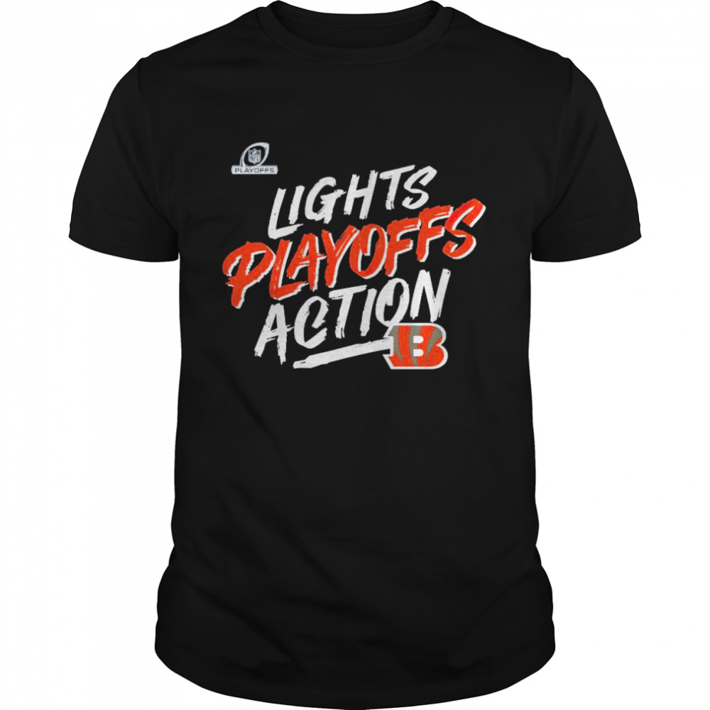 cincinnati Bengals 2021 NFL lights playoffs action shirt