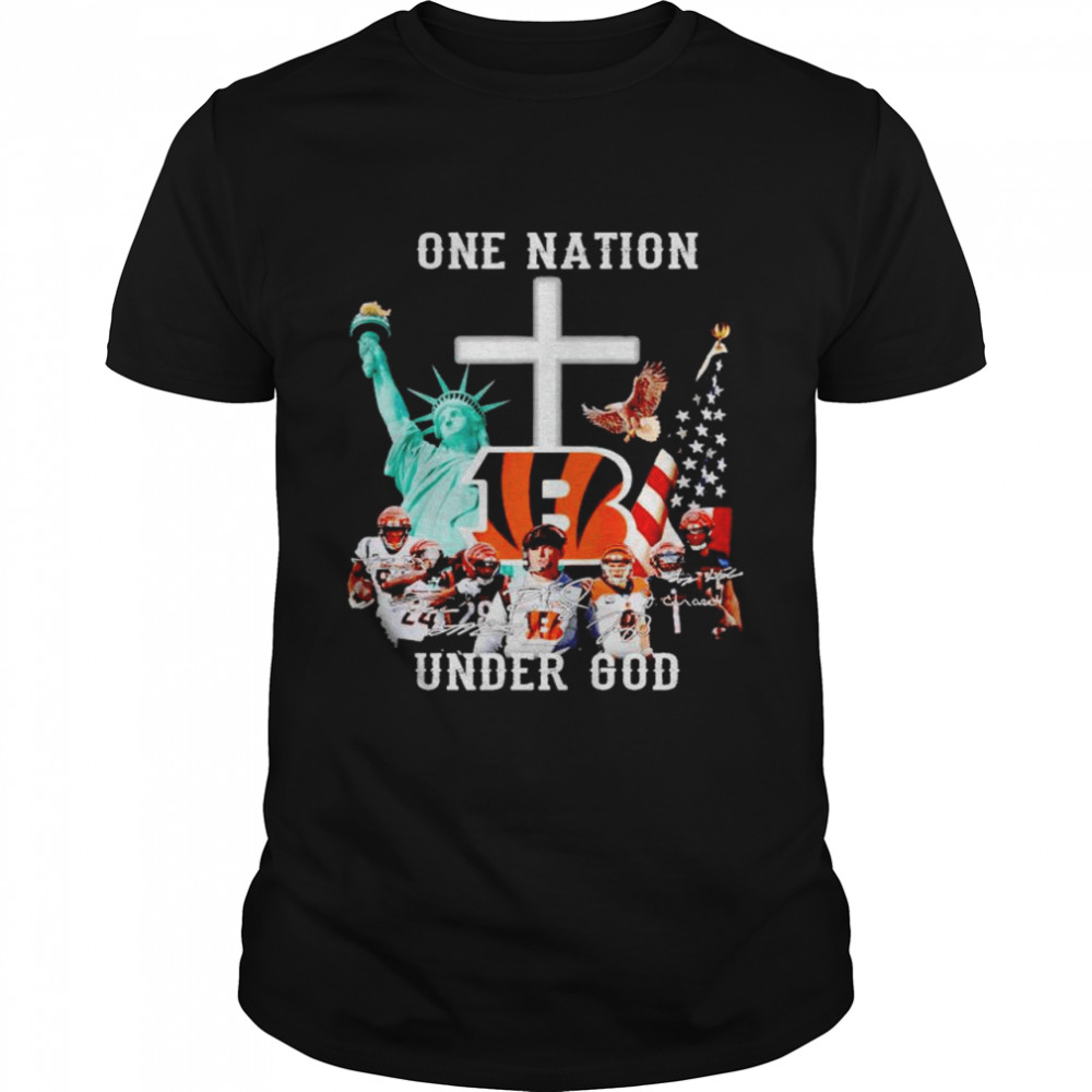 Cincinnati Bengals one nation under God shirt