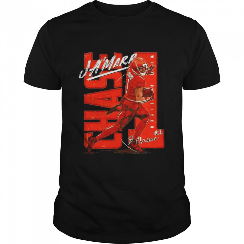 cincinnati Football Ja’Marr Chase player number signature shirt