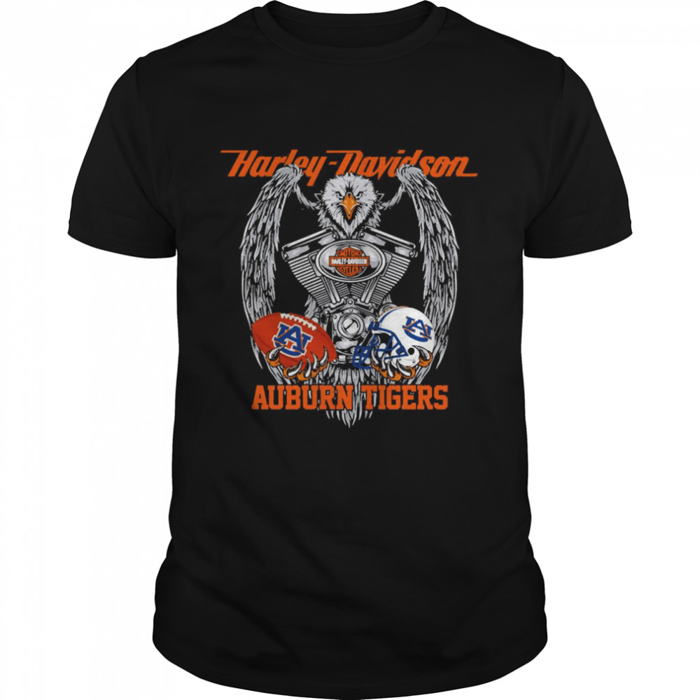 Eagle Harley Davidson Auburn Tigers Shirt