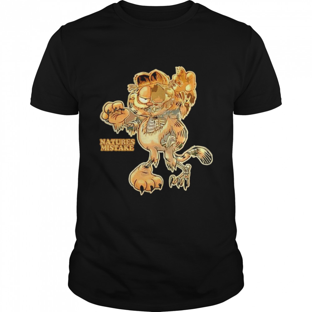 garfield zombie natures mistake shirt