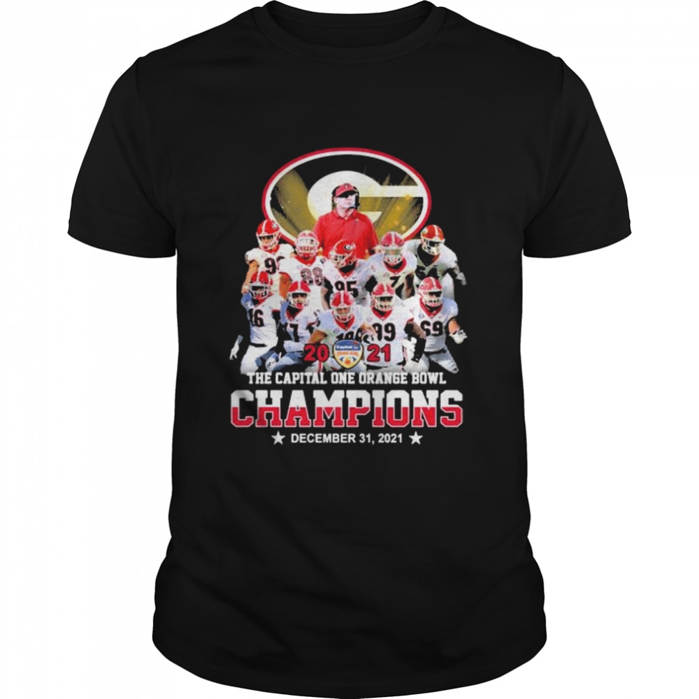 Georgia Bulldog The Capital one orange bowl champions 2021 shirt