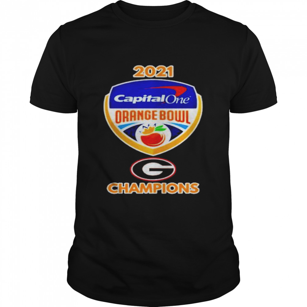 Georgia Bulldogs 2021 capital one orange bowl champions shirt