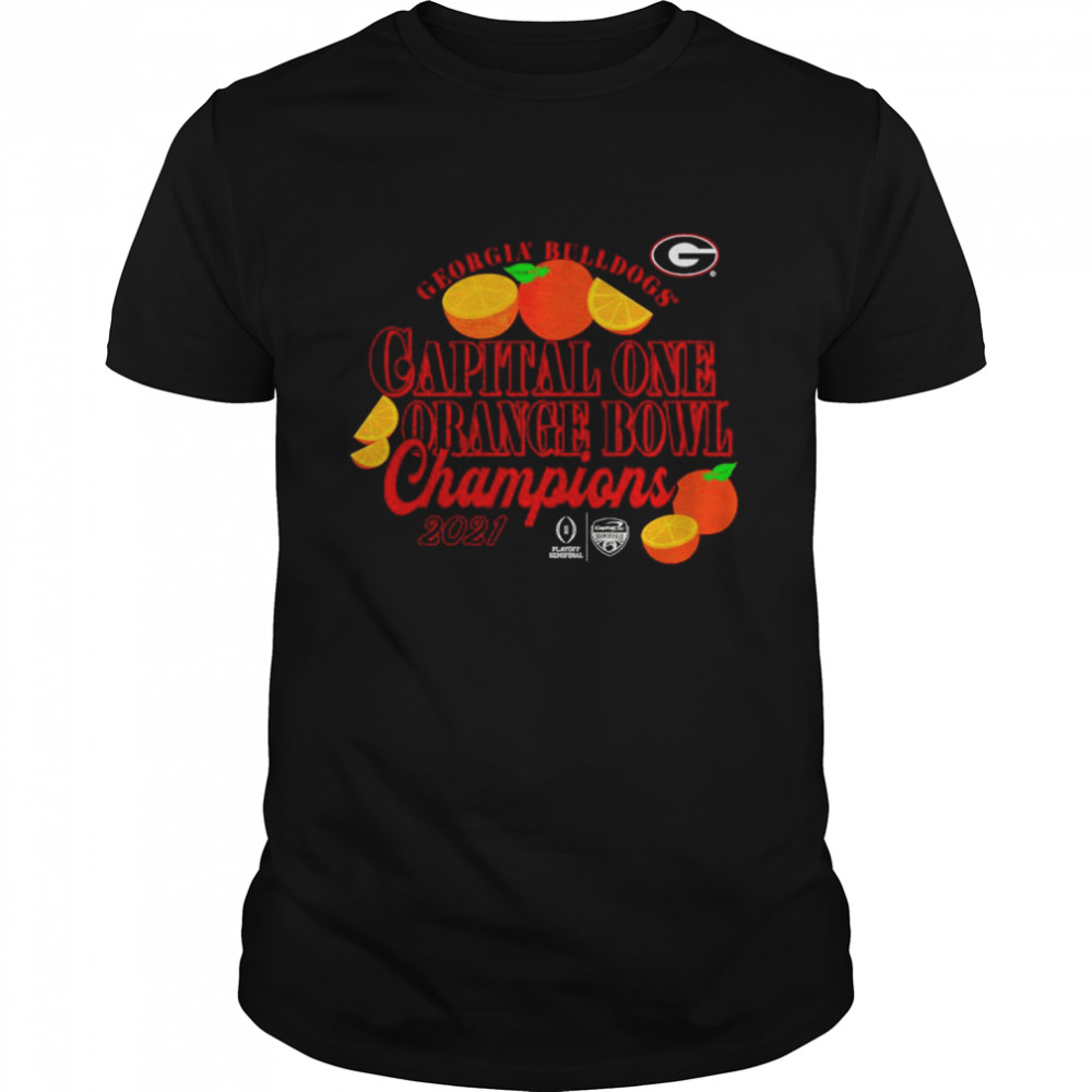 Georgia Bulldogs capital one orange bowl champions 2021 shirt