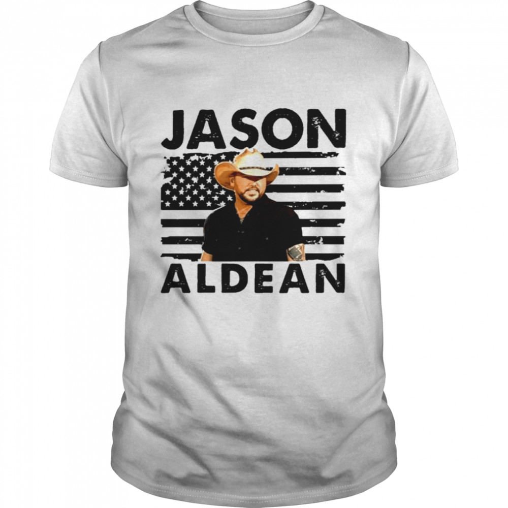 Jason Aldean American flag shirt