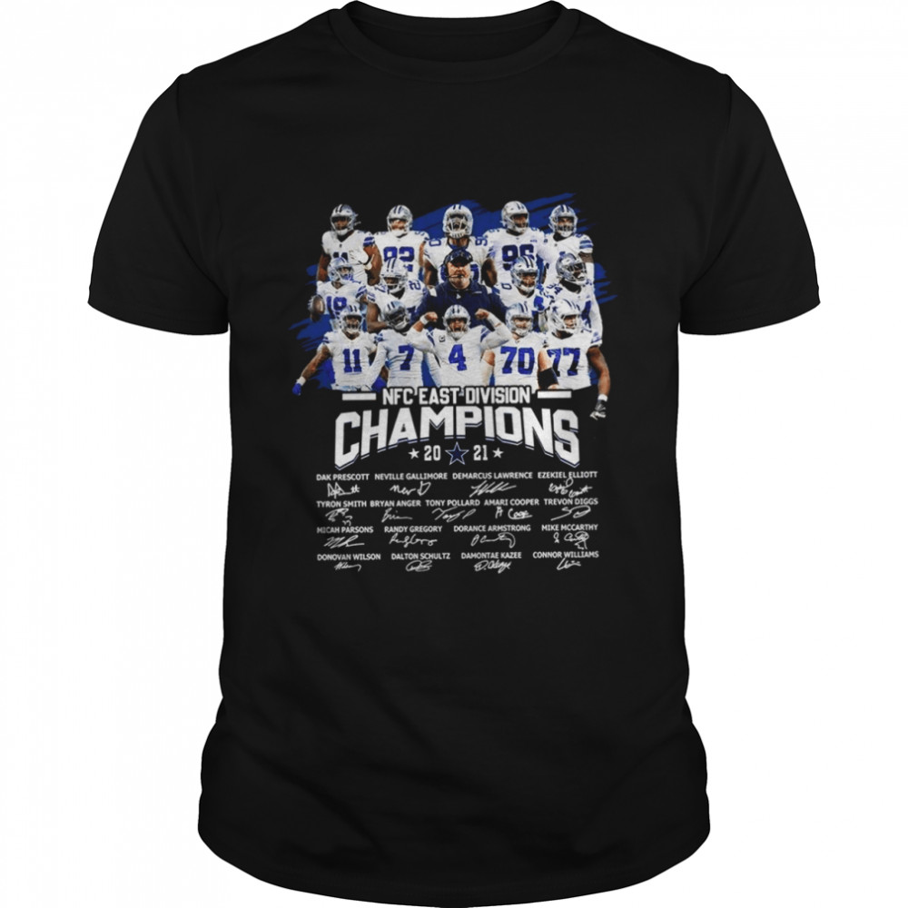 Nfc east division champions 2021 signatures shirt