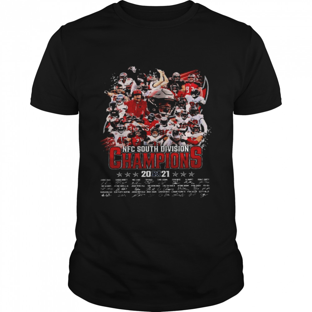 Nfc south division champions 2021 signatures shirt