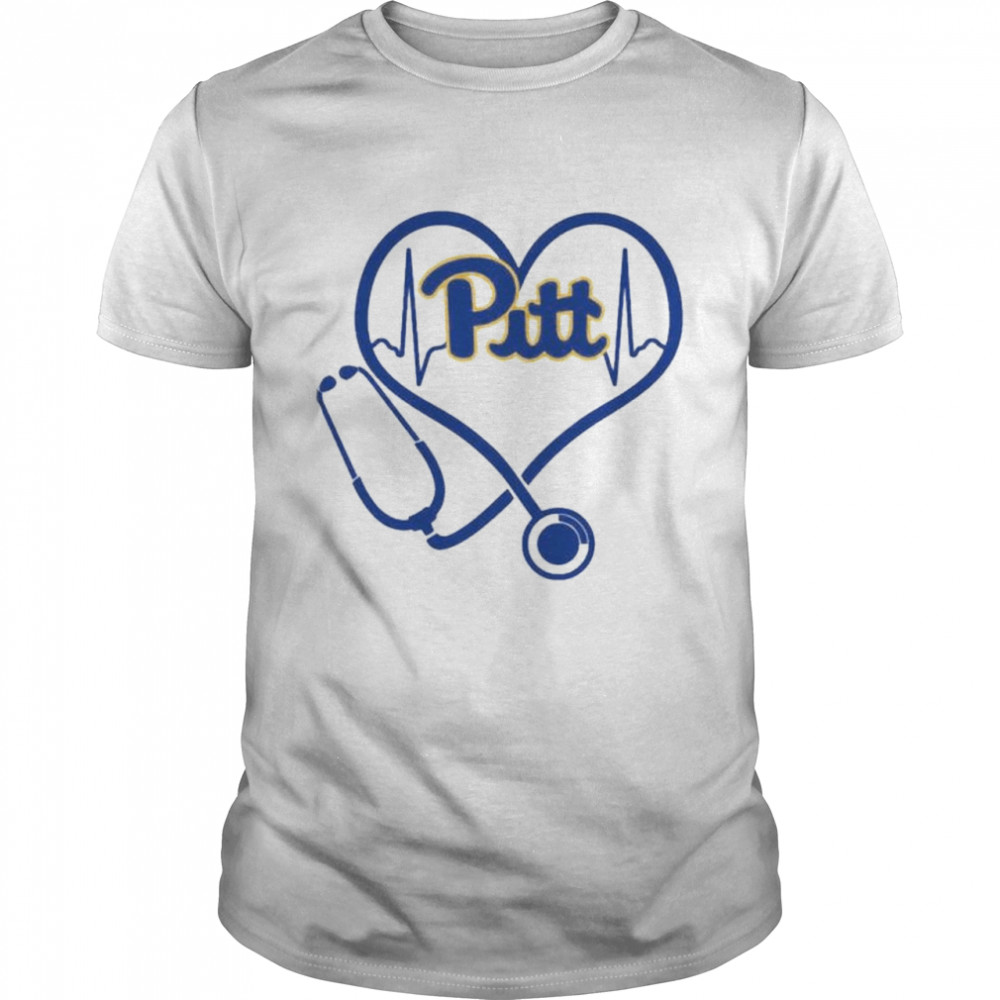 Nurse Love Pittsburgh Panthers Heartbeat Shirt