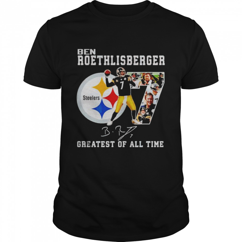 Pittsburgh Steelers Ben Roethlisberger greatest of all time shirt