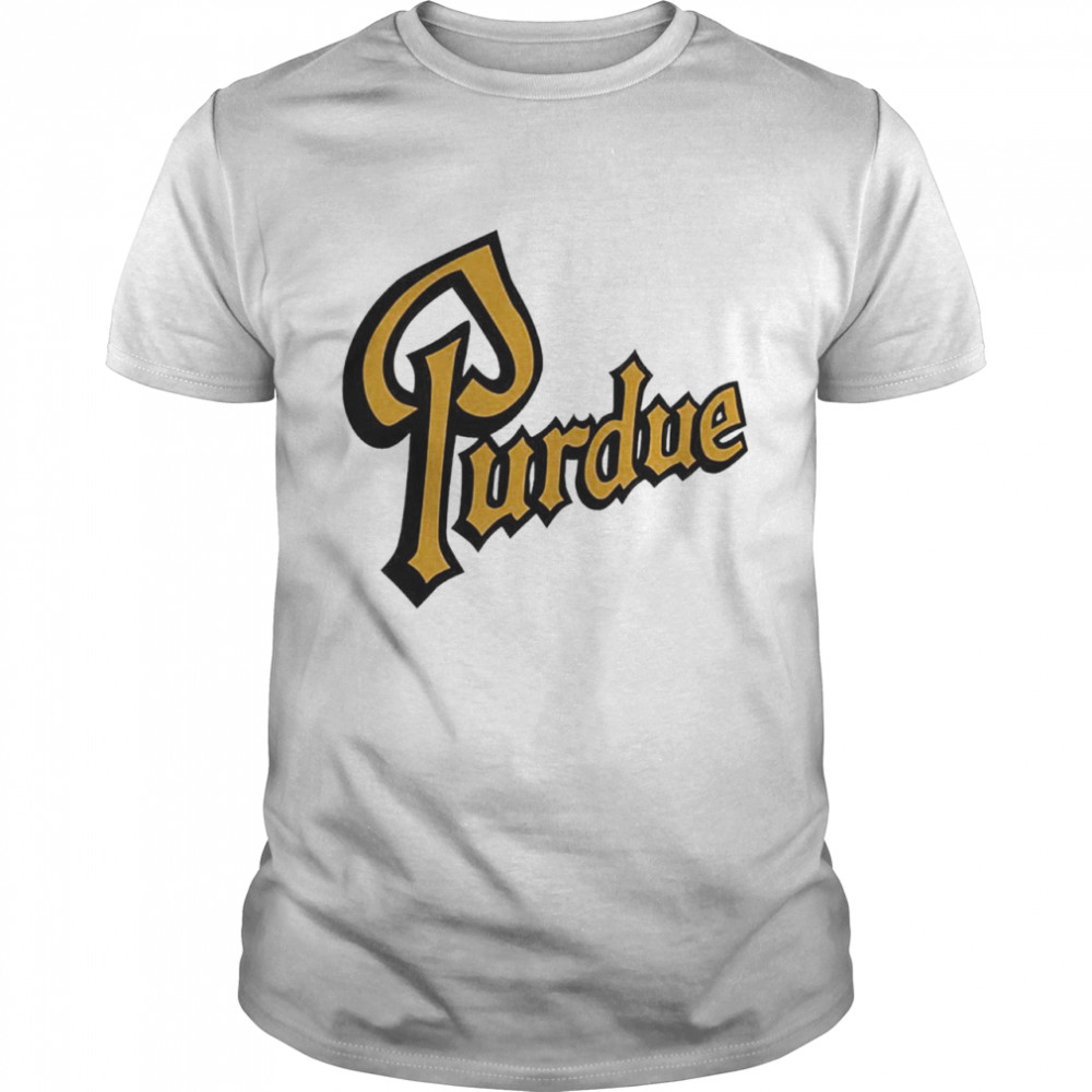 Purdue Drum Script shirt