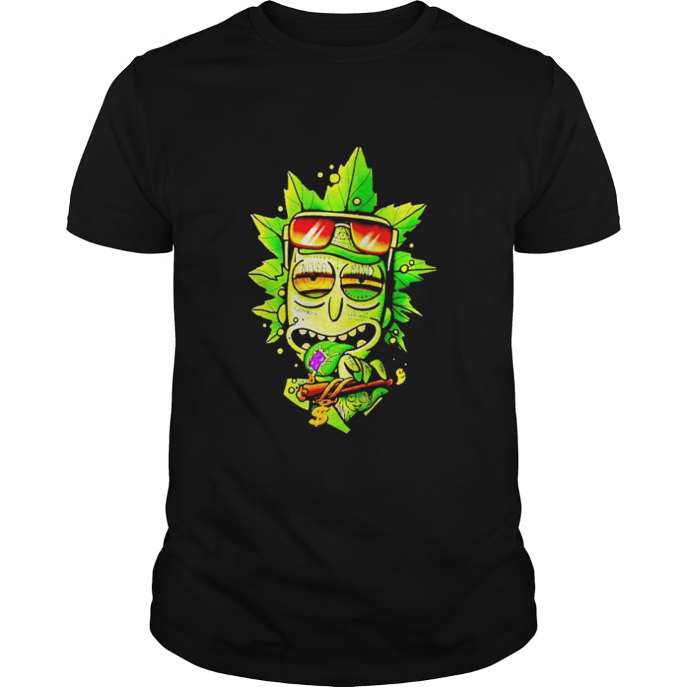 Rick Sanchez smoking weed never mind shirt