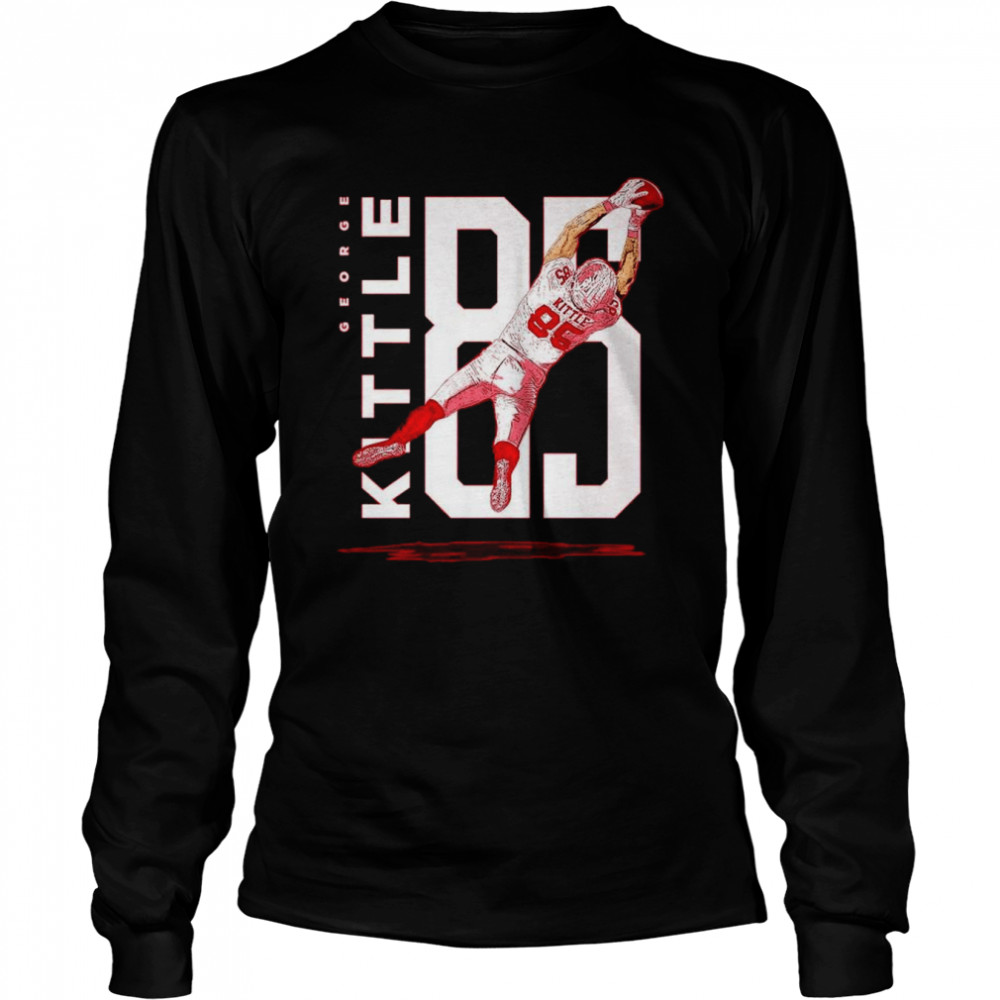 San Francisco Football George Kittle jump signature shirt Long Sleeved T-shirt