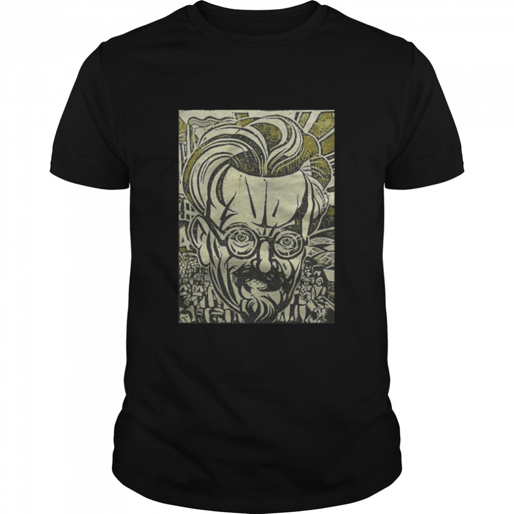 Trotsky inspiring global revolution art T-shirt