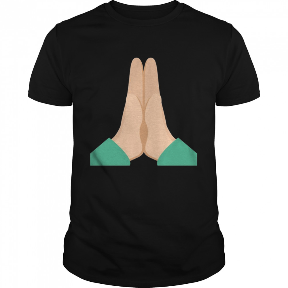Hands Pressed Together Prayer Please Namaste Shirt