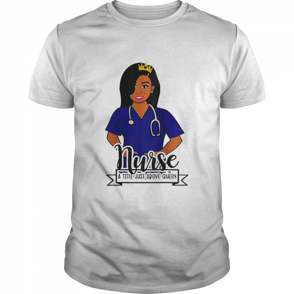 African American Nurse Queen Black Woman Caregiver Raglan Baseball Shirt