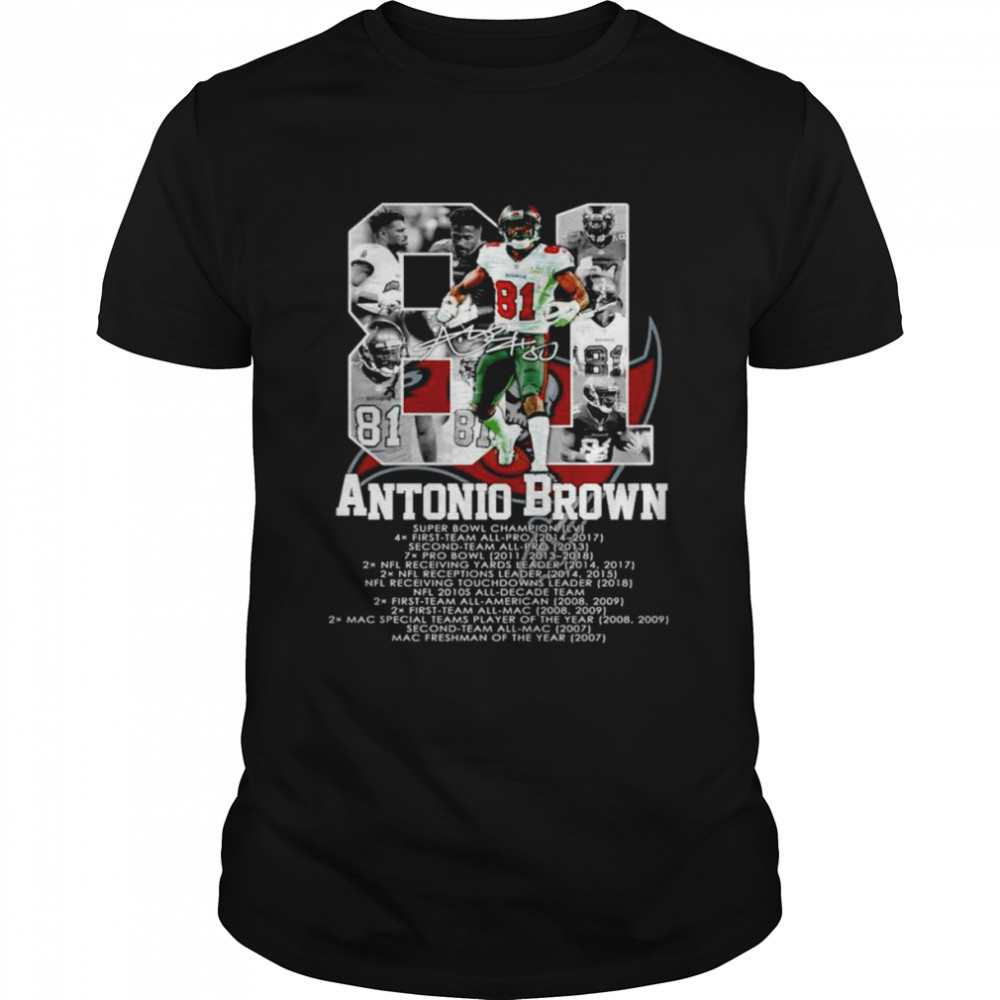 Antonio Brown Tampa Bay Buccaneers Super Bowl Champion signature shirt