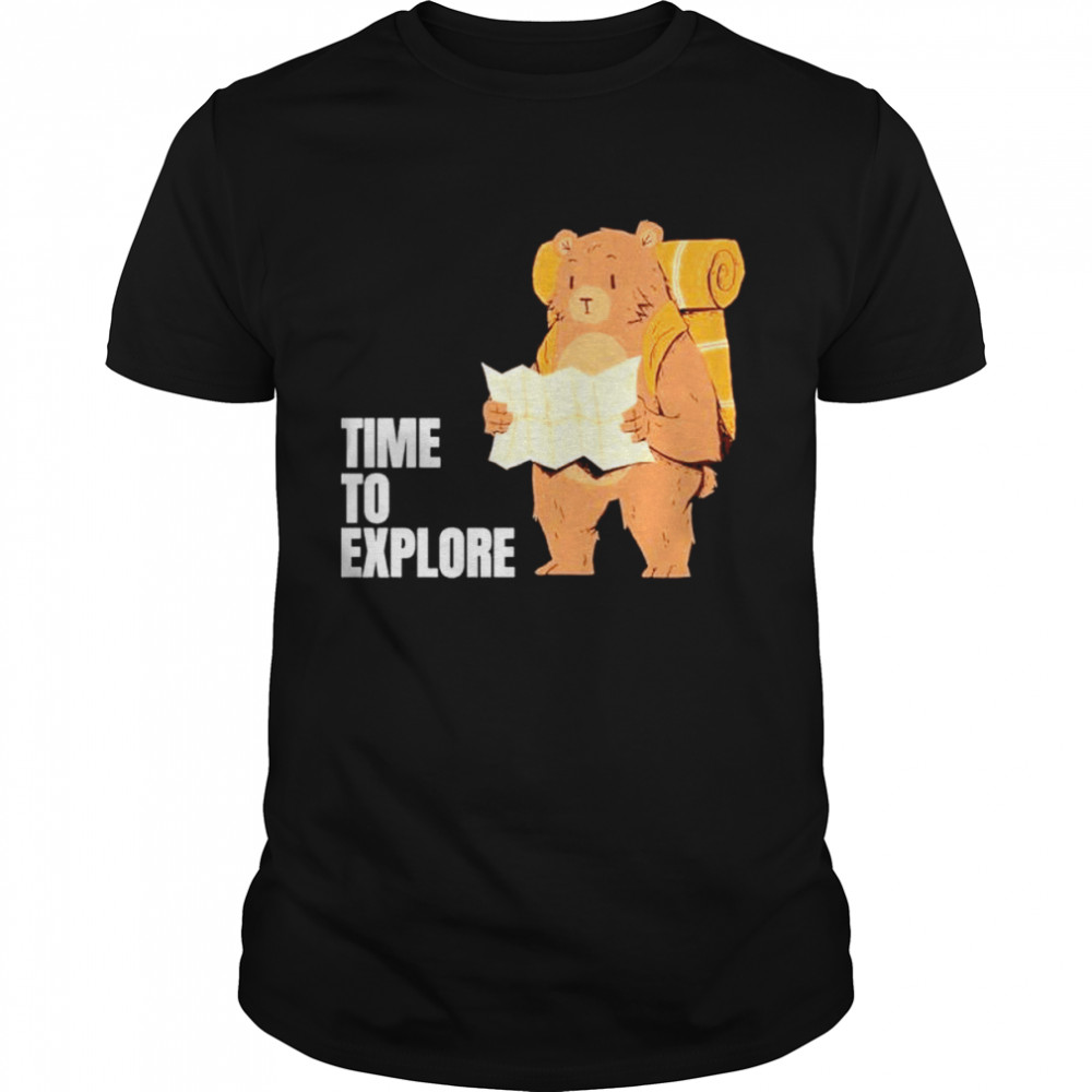 Bear In The Nature Time To Explore shirt Classic Men's T-shirt