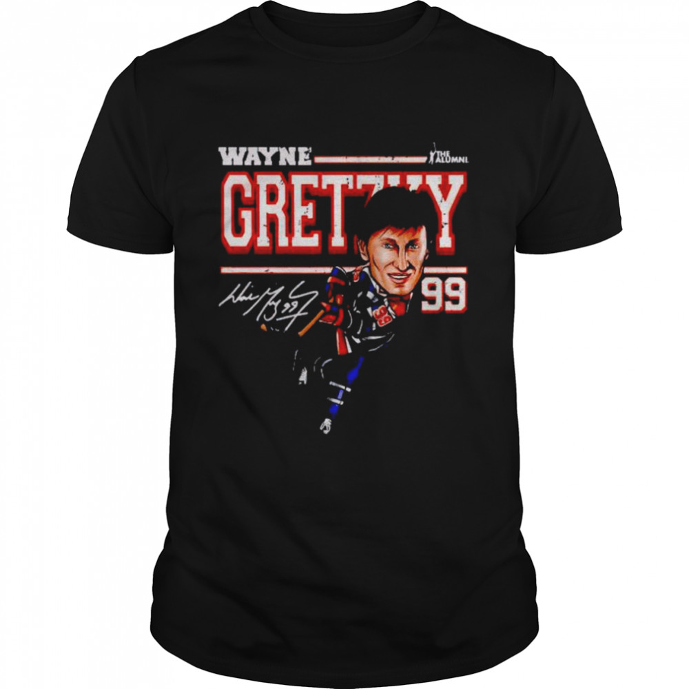 edmonton NHL Wayne Gretzky cartoon shirt